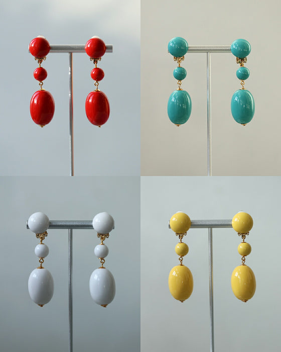 アクセサリーは、“生き方の輝き” カラーイヤリング