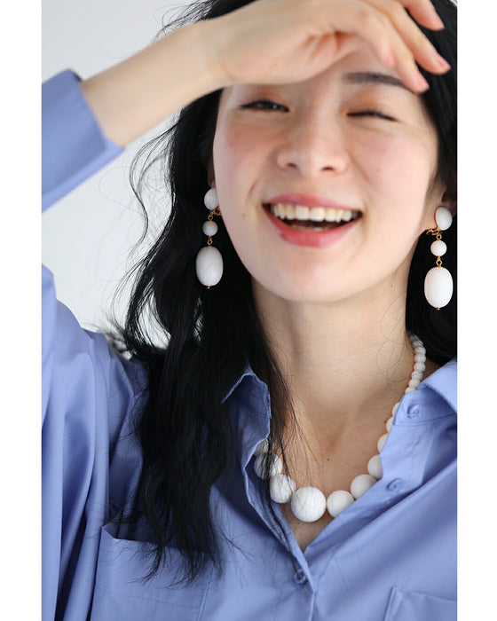 アクセサリーは、“生き方の輝き” カラーイヤリング