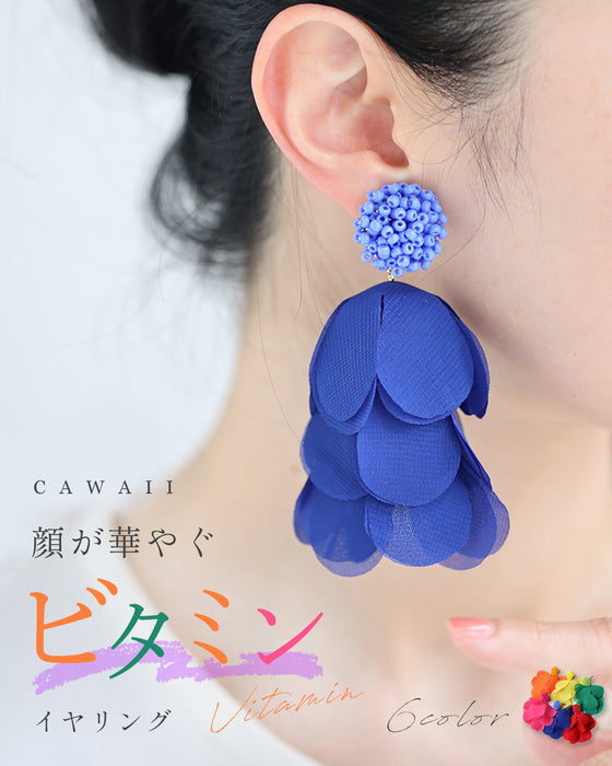 顔が華やぐ　ビタミンイヤリング