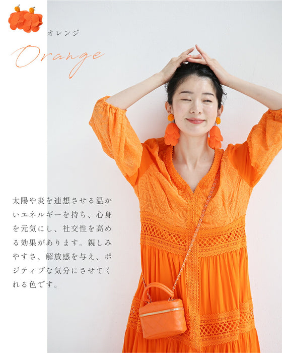 顔が華やぐ　ビタミンイヤリング