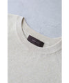 Sleeveless cut-and-sew top with delicate glitter