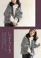 [wc-fbk00026od] Powan short outerwear with a peek at the sleeves