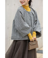 [wc-fbk00026od] Powan short outerwear with a peek at the sleeves