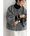[wc-fbk00026od] Powan short outerwear with a peek at the sleeves