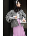 [wc-fbk00026od] Powan short outerwear with a peek at the sleeves