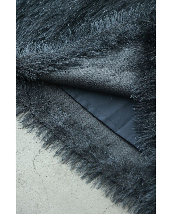 ふわふわシャギーのストレートミディアムスカート