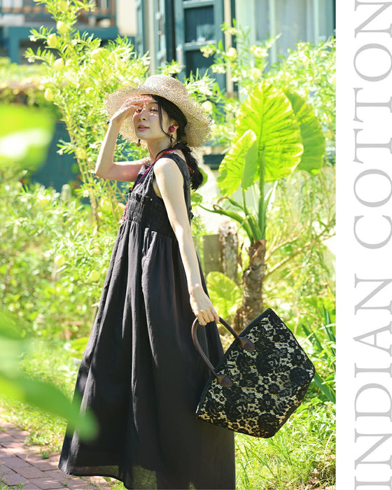 肌に優しいインド綿 ふわ楽ワンピース