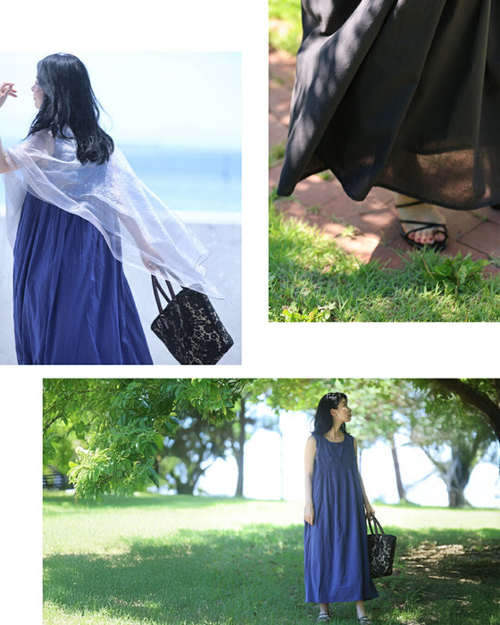 肌に優しいインド綿 ふわ楽ワンピース