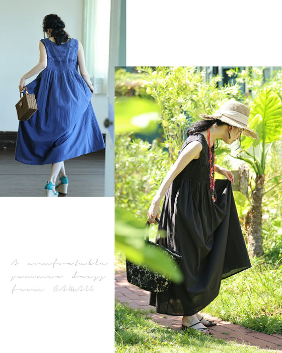 肌に優しいインド綿 ふわ楽ワンピース