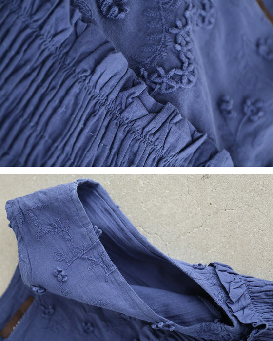 肌に優しいインド綿 ふわ楽ワンピース