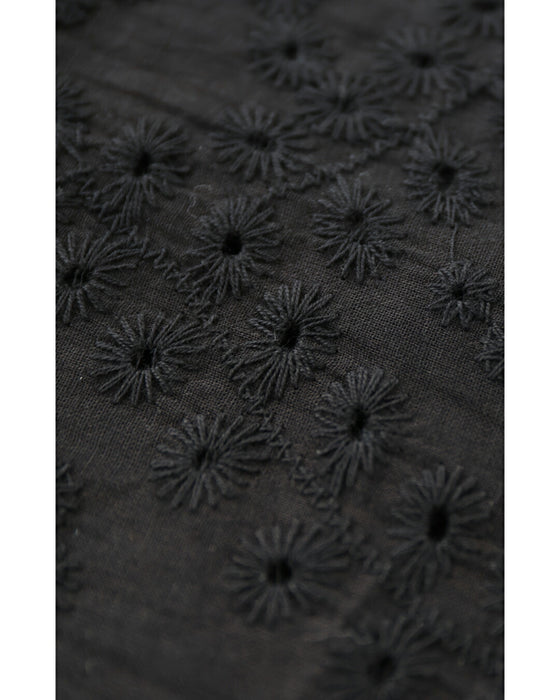 涼しいパンチングレースワイドパンツ