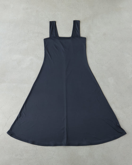 (ダークグレー)今までなくてごめんなさい!ブラ紐隠しのワンピースペチコート