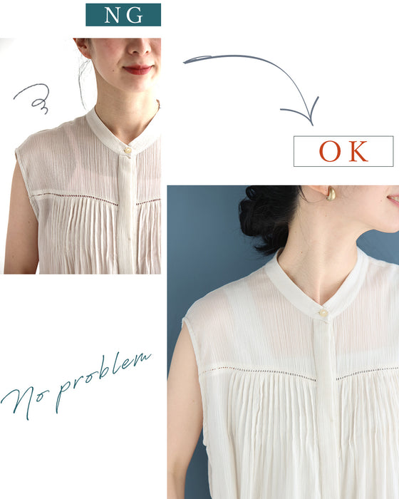 (パールグレー)今までなくてごめんなさい!ブラ紐隠しのワンピースペチコート