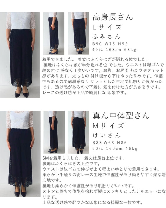 【アウトレット返品交換不可】見せて可愛い重ね着用レースペチパンツ