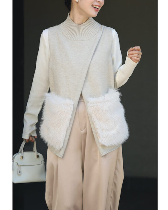 重ね着革命 大人にベストなファーニット