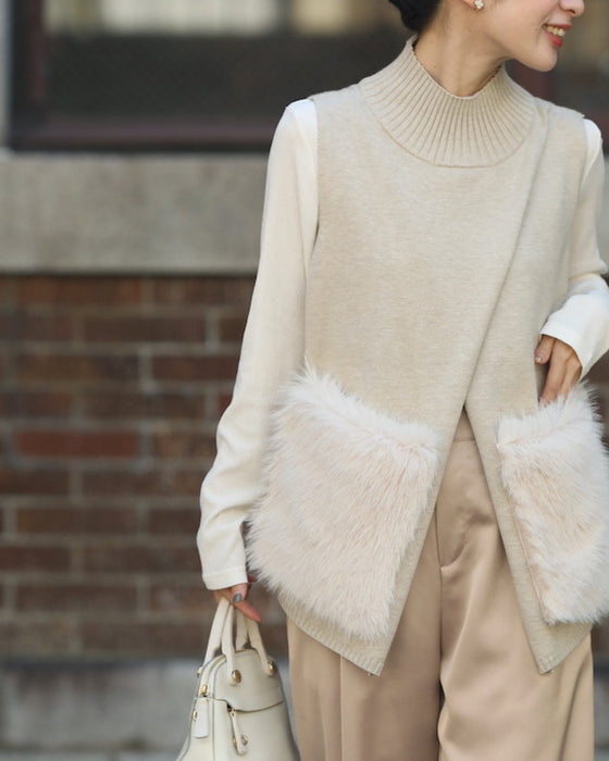 重ね着革命 大人にベストなファーニット