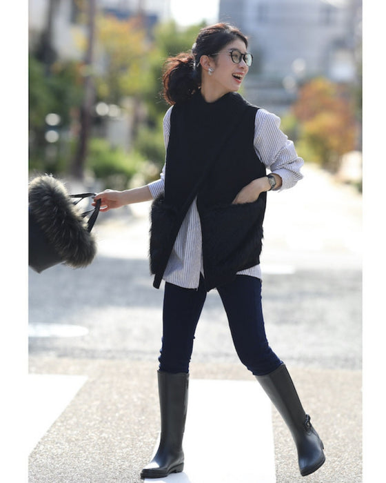 重ね着革命 大人にベストなファーニット