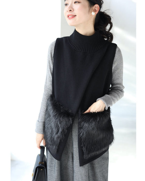 重ね着革命 大人にベストなファーニット