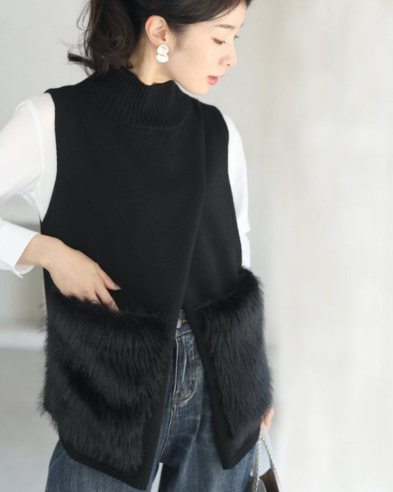 重ね着革命 大人にベストなファーニット