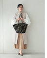 A basket bag made by a lace lover that will get you compliments