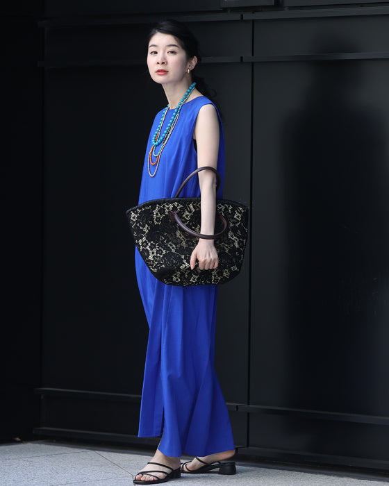 レース好きが作った 褒められかごバッグ