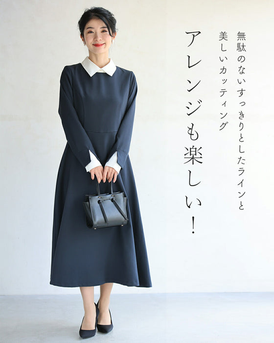 大人の知性感じる 好印象ワンピース2点セット