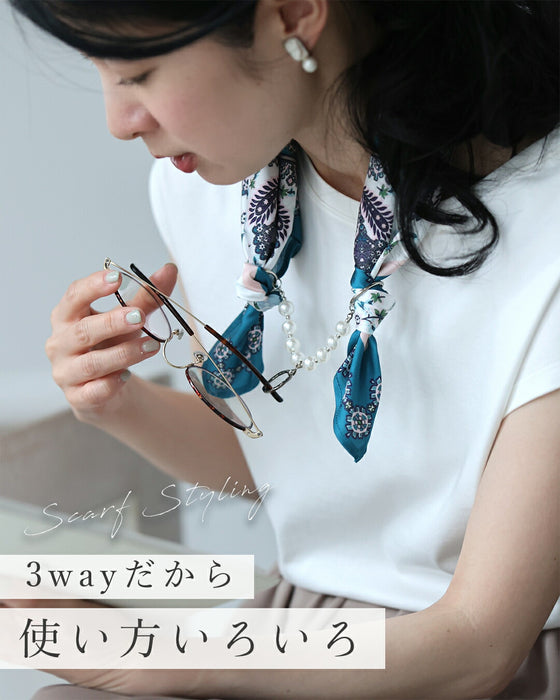 アイウェアをかけれる スカーフネックレス