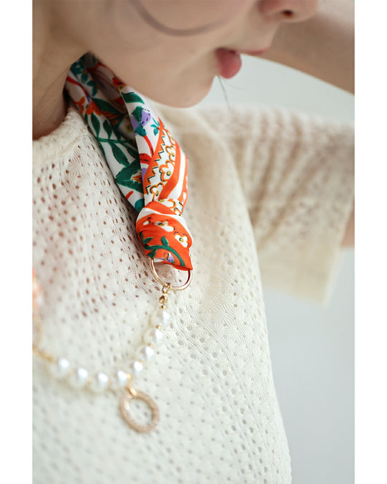 アイウェアをかけれる スカーフネックレス