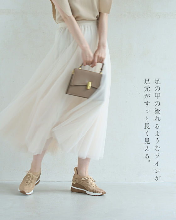 サンダル履けない 冷え性さんのためのメッシュスニーカー