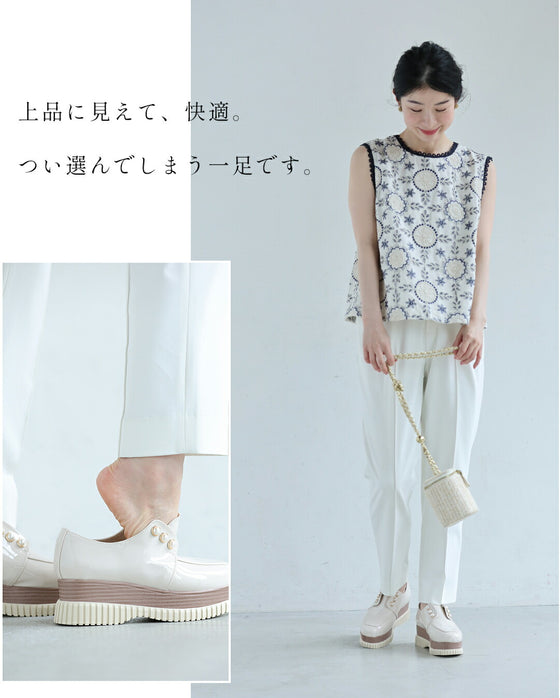 立ったまま３秒で履ける 厚底ローファー