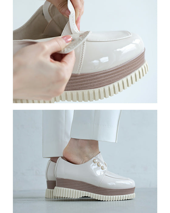 立ったまま３秒で履ける 厚底ローファー