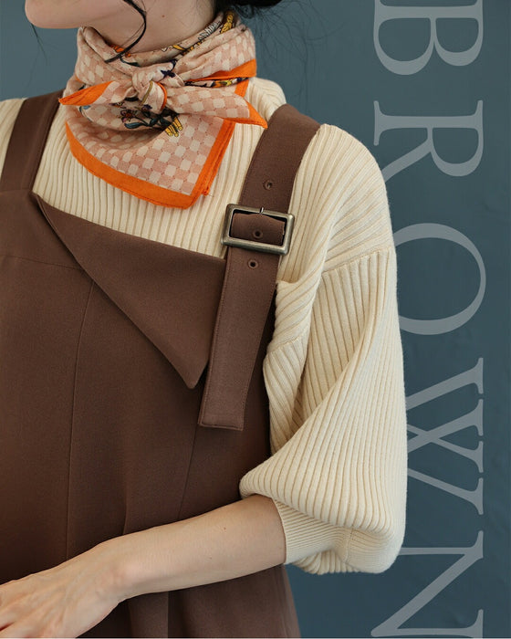 大人のお悩み 解決服 万能サロペットワンピース 秋冬Ver.