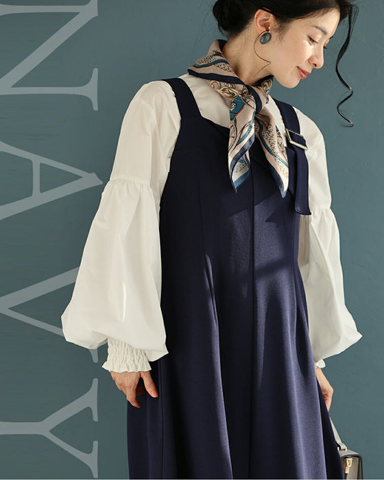 大人のお悩み 解決服 万能サロペットワンピース 秋冬Ver.