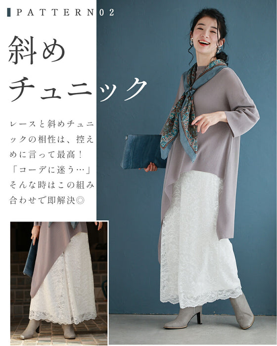 見せて可愛い　裏起毛レースペチパンツ