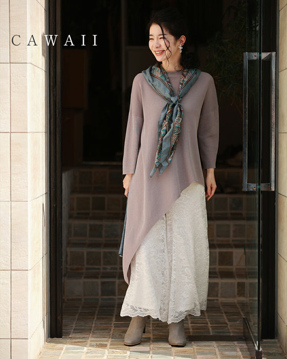 見せて可愛い　裏起毛レースペチパンツ