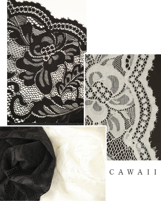 見せて可愛い　裏起毛レースペチパンツ