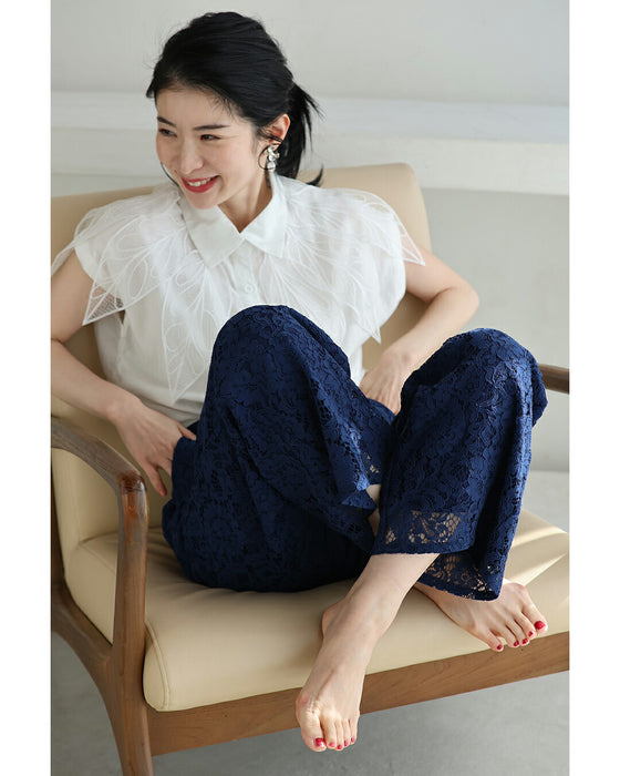 透けない レースパンツ