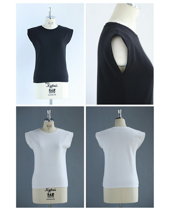 【予約商品】巻き肩・撫で肩 補正見え 肩ツンッTシャツ