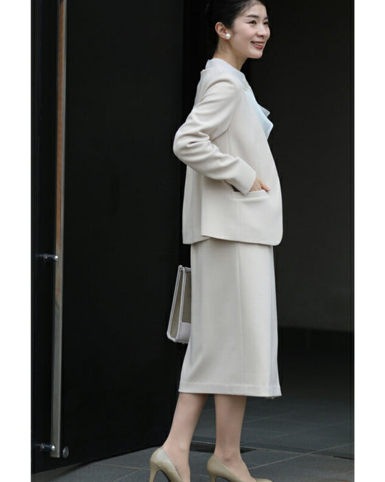 巻きデザイン風 脚の形を拾いにくい スカート