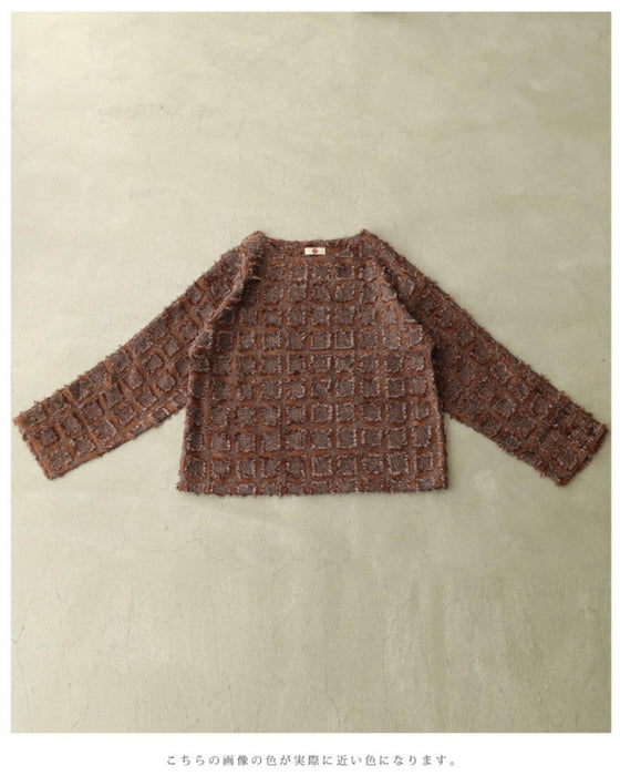 スクエア縁取るフリンジプルオーバートップス