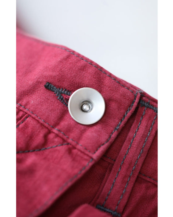 スカート風デザインのカラーワイドパンツ