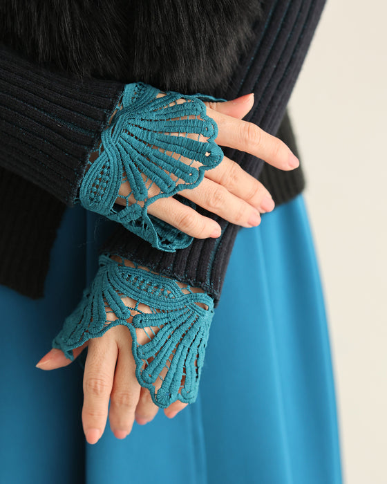 錯視シャドーラインニット