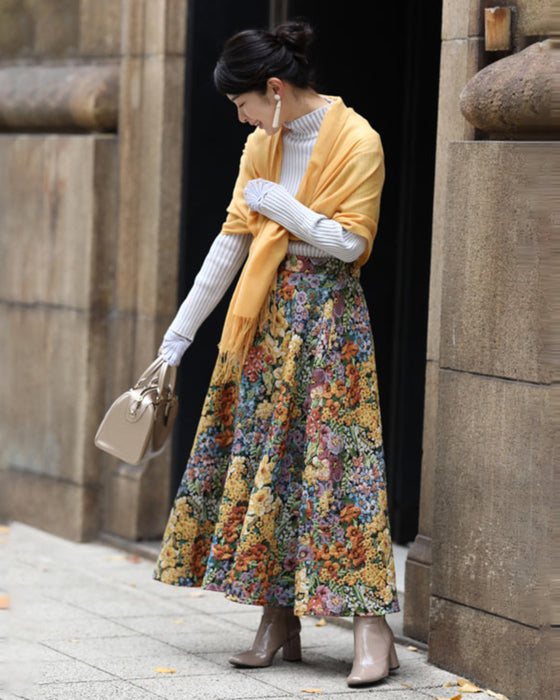 錯視シャドーラインニット