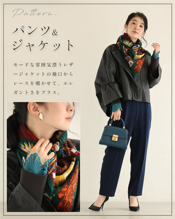 錯視シャドーラインニット