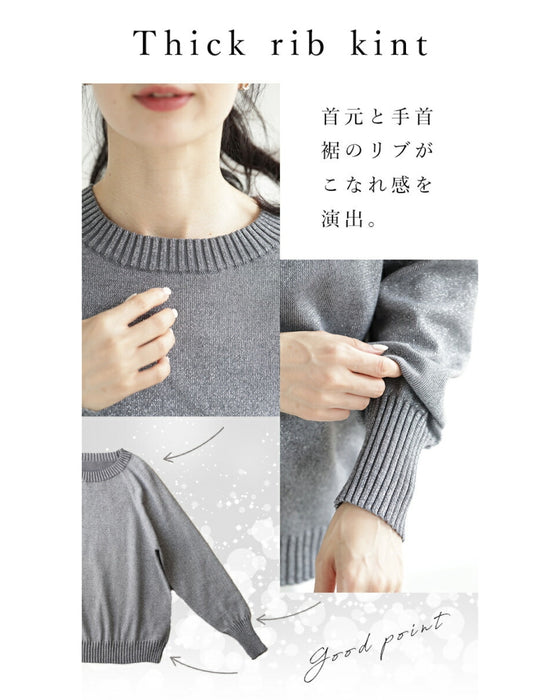 Gorgeous glitter crew neck knit Back to BASICS