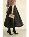 Gross Veil Balloon Hem Long Skirt