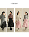 Gross Veil Balloon Hem Long Skirt