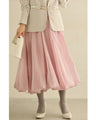 Gross Veil Balloon Hem Long Skirt