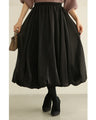 Gross Veil Balloon Hem Long Skirt