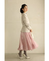 Gross Veil Balloon Hem Long Skirt